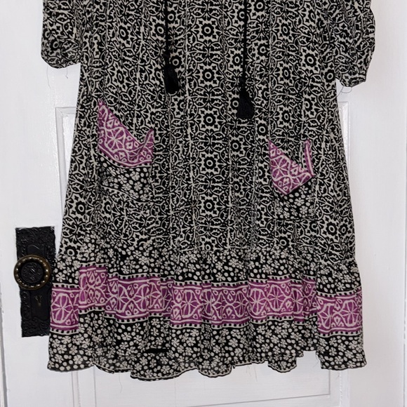 FREE PEOPLE PENNY LANE CHIFFON TUNIC DRESS - Picture 4 of 10